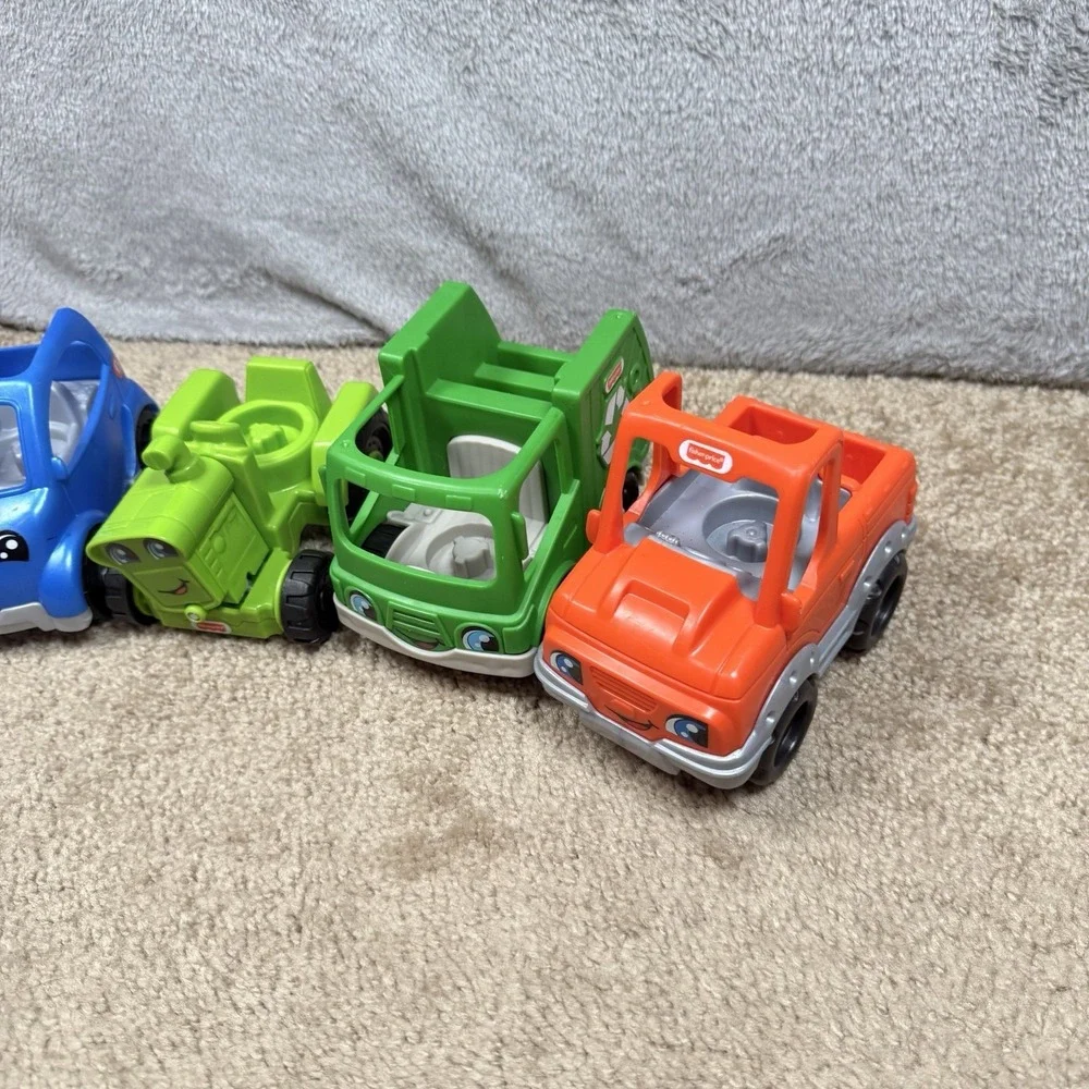 Fisher-Price Little People Community Helper Vehicle Lot 4 Tractor Truck HMX82